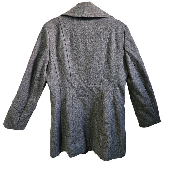 Anne Klein Women's Size S Longline Peacoat Gray Wool Blend Fall Academia NWT - Picture 4 of 7